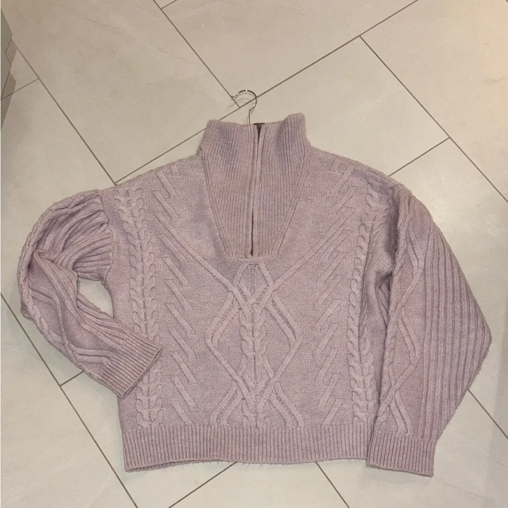 Anthropologie Daily Practice Cable Knit Pullover Sweater - Picture 4 of 10